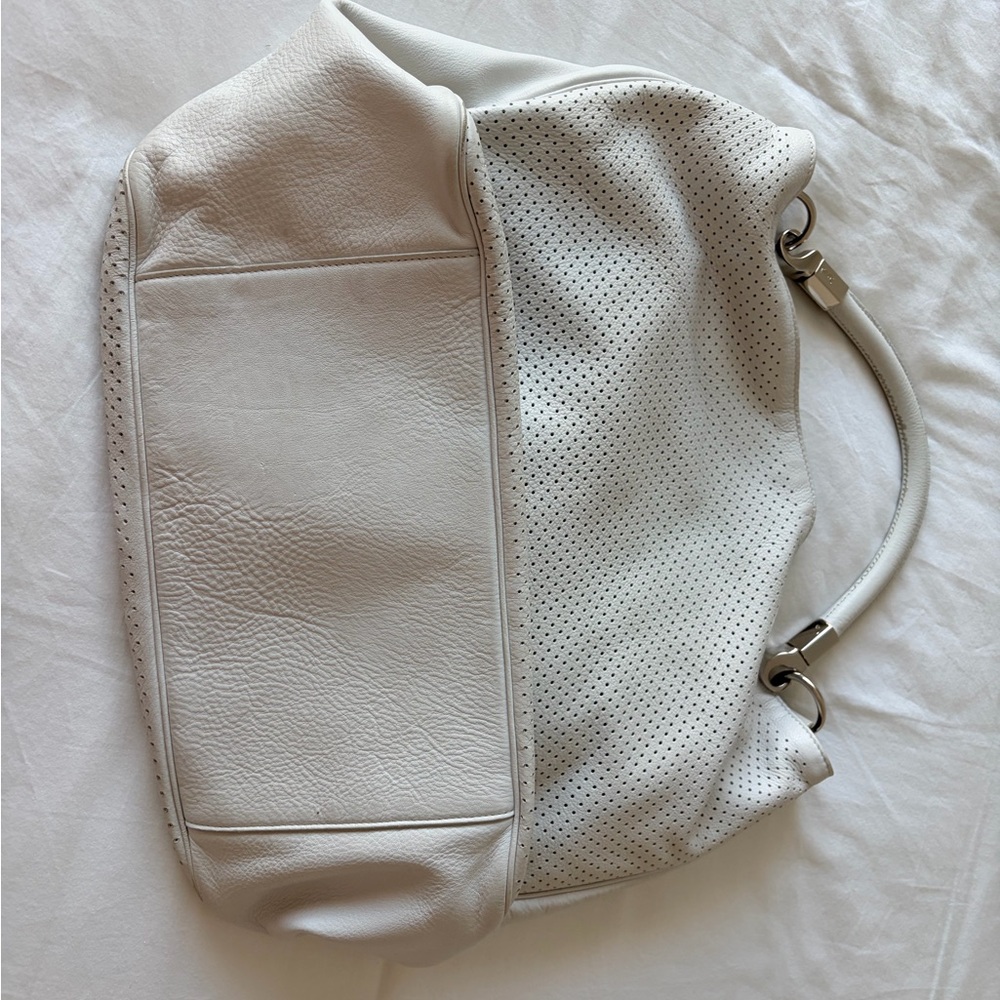 YSL Roadie Hobo Bag - White - Picture 5 of 11